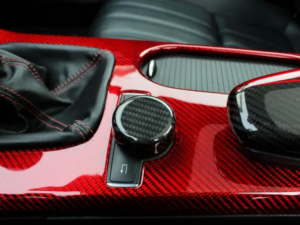 Mercedes Benz SLK Radio Knob Cover - Carbon Fiber - R172